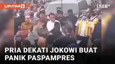 Sebuah momen menegangkan terjadi kala kunjungan kerja Presiden Joko Widodo. Jokowi berkunjung ke Pulau Nias, Sumatera Utara pada Rabu (6/7/2022). Di tengah kerumunan, seorang pria berjaket biru berlari membawa sesuatu ke arah Jokowi. Paspampres yang ...