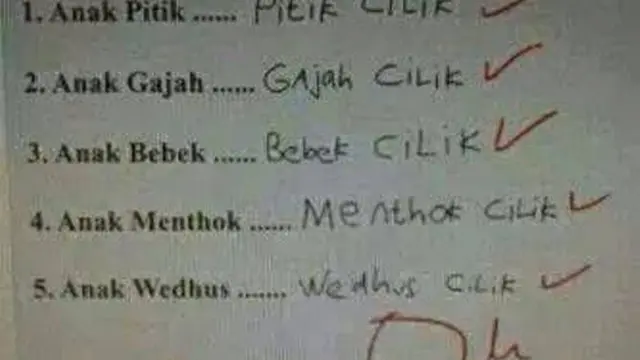6 Jawaban Polos Anak SD di Soal Ujian, Bikin Guru Senyum Tipis