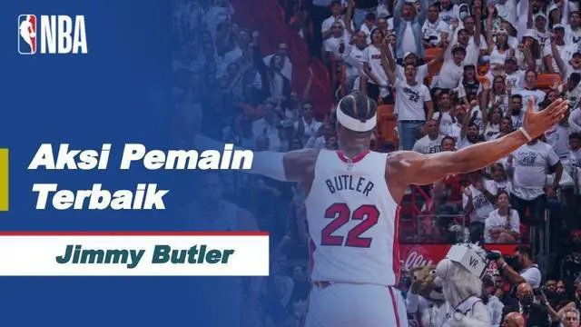 Berita video kumpulan aksi menarik dari Jimmy Butler yang terpilih menjadi pemain terbaik di game 2 playoffs NBA 2021-2022. Permainan gemilangnya membantu Miami Heat memenangi game 2, yang berlangsung pada, Rabu (20/4/22).