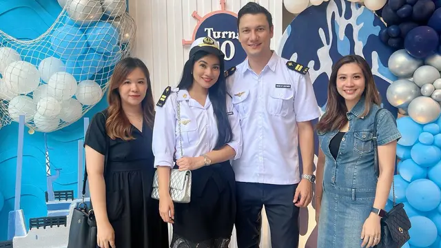 7 Potret Ulang Tahun Arjuna, Putra Titi Kamal dan Christian Sugiono dengan Tema Pelaut