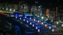 Penampilan ini juga menjadi penanda kembalinya Lady Gaga menggelar konser di Brasil setelah lebih dari satu dekade. (Mauro PIMENTEL/AFP)