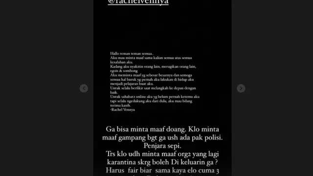 Nikita Mirzani Sebut Rachel Vennya Tak Cukup Hanya Minta Maaf. (instagram.com/nikitamirzanimawardi_172)