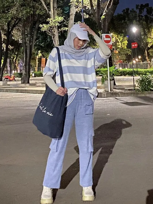 OOTD Kaos Oversize Hijab