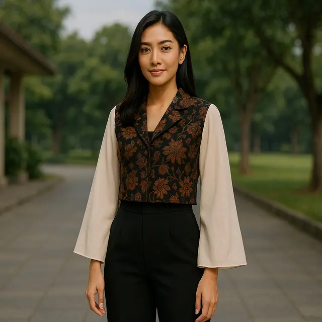 7 Model Blazer Crop Top Batik Lengan Panjang, Tampil Elegan dan Modern di Setiap Acara