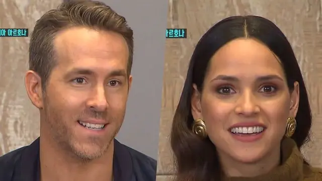 Ryan Reynolds dan Adria Arjona (SBS via Soompi)