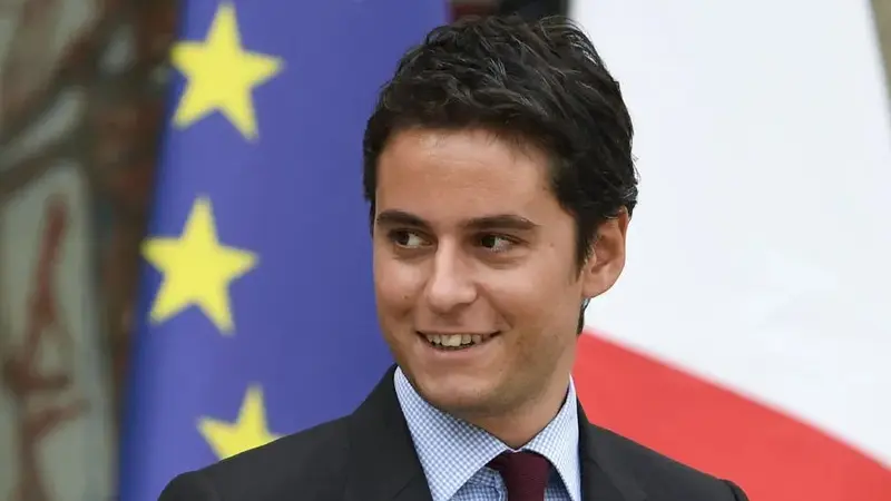 Gabriel Attal ditunjuk sebagai perdana menteri (PM) Prancis yang baru. Ia tercatat sebagai PM termuda dalam sejarah Prancis, usianya baru 34 tahun. (Bertrand Guay/AFP)