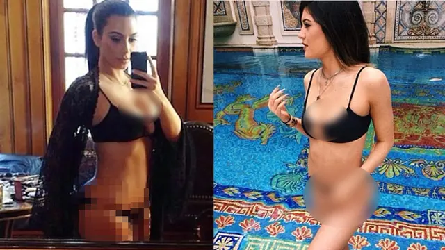 Kim Kardashian dan Kylie Jenner