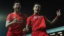Gelandang Liverpool, Philippe Coutinho, merayakan gol yang dicetaknya ke gawang Blackburn pada laga Piala FA di Stadion Ewood Park, Blackburn, Rabu (8/4/2015). Sepanjang karier di Liverpool, Coutinho mencetak 54 gol. (AFP/Paul Ellis)