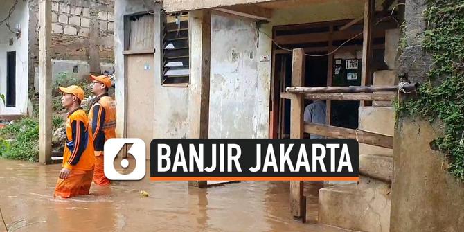 VIDEO: Banjir Kiriman Datang, Warga Pejaten Mengungsi