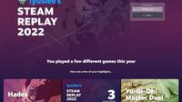 Steam Replay 2022 yang kini sudah bisa diakses para pemain. (Liputan6.com/Yuslianson)