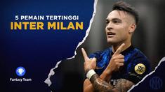 Berita video prediksi fantasy team, 5 pemain Inter Milan dengan nilai tertinggi hingga pekan 21 Liga Italia