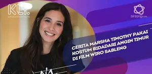 Tantangan Marsha Timothy pakai kostum bidadari angin timur.