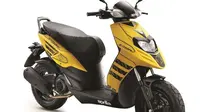 Berada di bawah naungan Piaggio India,  Aprilia secara resmi meluncurkan skuter matik (skutik) bernama Storm. (Motorbeam)