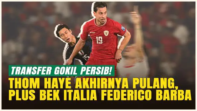 VIDEO: Kejutan Persib! Datangkan Thom Haye & Bek Italia Federico Barba, Umumkan via TVRI Jabar