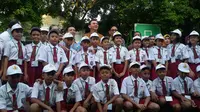 Gubernur DKI Jakarta Basuki Tjahaja Purnama atau Ahok di SDN Petojo Utara, Jakarta Pusat, Senin (16/5/2016) pagi. (Liputan6.com/Delvira Chaerani Hutabarat) 