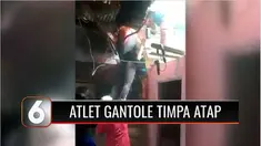 Viral, video berisikan seorang atlet Gantole yang tampil di ajang PON XX Papua tersangkut di permukiman saat mendarat. Akibatnya, atap rumah seorang warga jebol, warga bergotong-royong evakuasi korban.