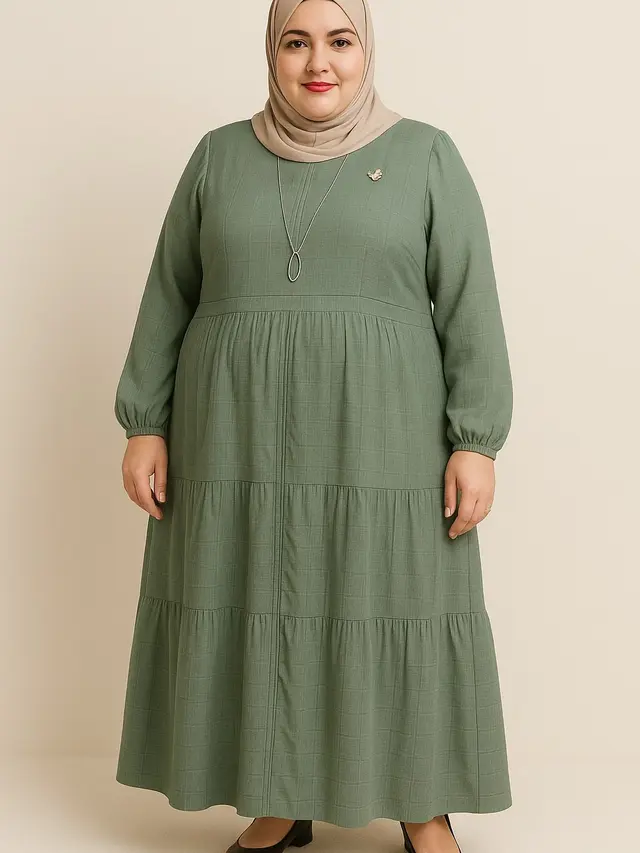 Tips Memilih Gamis untuk Perut Buncit