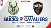 Jadwal NBA, Milwaukee Bucks Vs Cleveland Cavaliers. (Bola.com/Dody Iryawan)