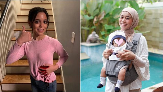 Disebut Mirip, Ini 6 Adu Gaya Lesti Kejora dan Jenna Ortega Pemain 'Wednesday'