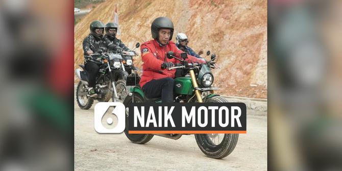 VIDEO: Jokowi Jajal Jalan Perbatasan Indonesia-Malaysia Naik Motor Custom