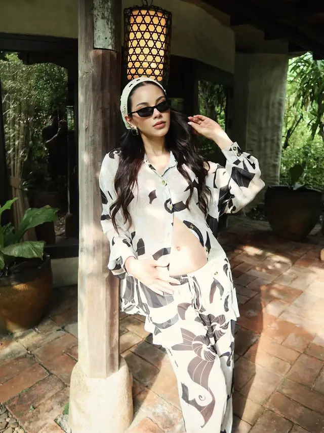 6 Potret Babymoon Alyssa Daguise dan Al Ghazali di Thailand, Romantis Penuh Gaya