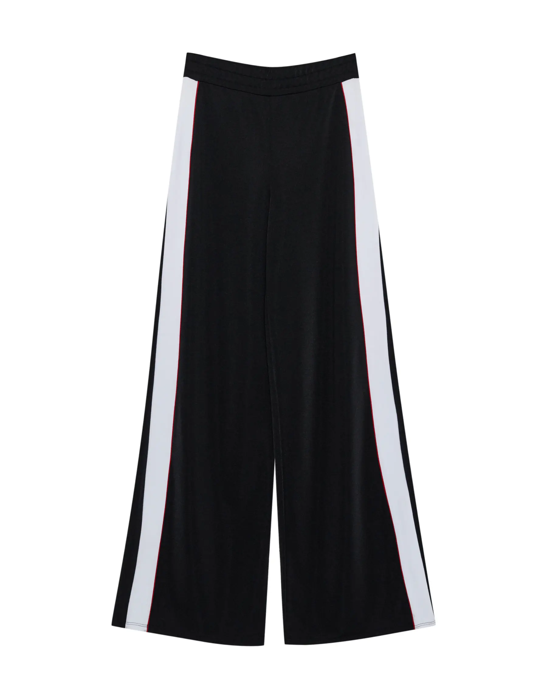 Palazzo trousers with side stripe. Pull&Bear.
