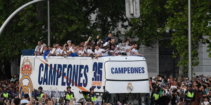 Pesta Real Madrid Juara La Liga Spanyol