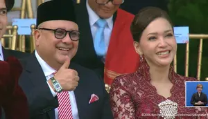 Gaya Ahmad Dhani-Mulan Jameela dan Maia Estianty-Irwan Mussry Hadiri Upacara HUT ke-81 RI di Istana Merdeka