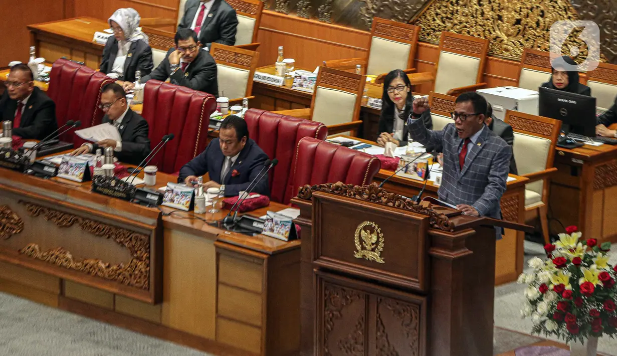 Ketua DPR Puan Maharani dan Wakil Ketua DPR Muhaimin Iskandar atau Cak Imin tidak hadir dalam rapat paripurna ini. (Liputan6.com/Faizal Fanani)