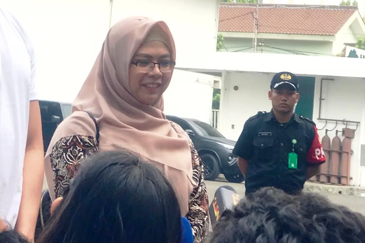 Putri bakal cawapres Ma'ruf Amin, Haniatunnisa di RSPAD Gatot Soebroto, Jakarta (Liputan6.com/ Yunizafira Putri)
