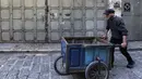 Aksi mogok sebagai bentuk dukungan kepada warga Palestina di Jalur Gaza. (Zain JAAFAR/AFP)
