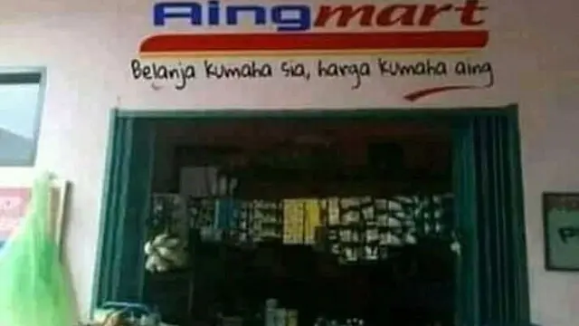 6 Nama Minimarket Terkenal Diplesetkan Ini Kocak, Pembeli Bisa Salah Fokus