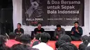 Acara diawali dengan sesi diskusi kopi darat yang dilakukan oleh Richard Achmad (Sekjen Presidium Nasional Suporter Sepak Bola Indonesia), Amsori Bahruddin Syah (Ketum Forum Akademisi Penggemar Sepak Bola Indonesia), dan Sigit Nugroho (Pengamat Olahraga Nasional). (Dok. GSR)