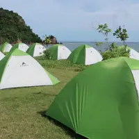 Pemerintah Lombok Tengah, Nusa Tenggara Barat menyatakan, sebagai alternatif akomodasi penginapan bagi penonton Pertamina Grand Prix Of Indonesia telah disiapkan camping ground (bumi perkemahan). (Bola.com/Yusuf Satria)