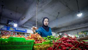 Pedagang cabai di Pasar Kosambi Kota Bandung, Jawa Barat. (Humas Pemkot Bandung)