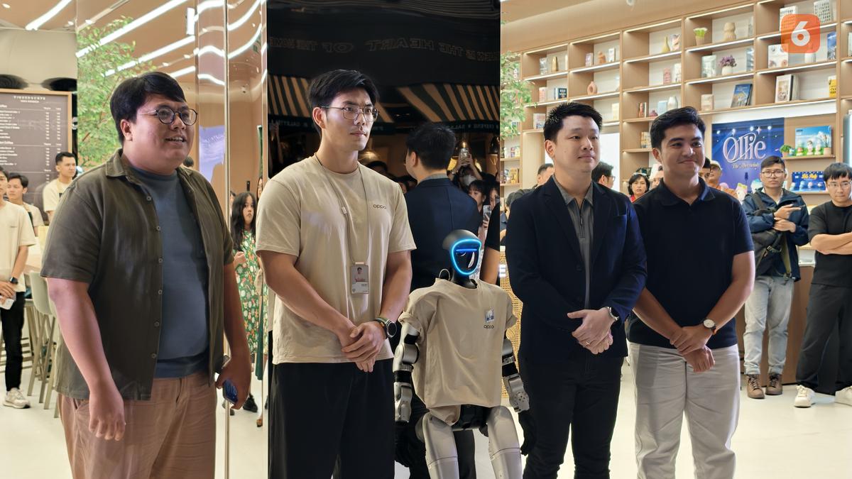 Robot AI Bisa Kung Fu hingga Ngopi Santai, Intip Tampilan Baru Oppo Flagship Store Gandaria City