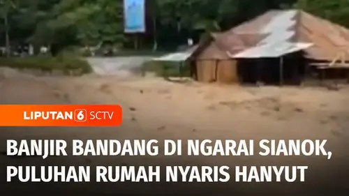 VIDEO: Banjir Bandang Terjang Ngarai Sianok, Puluhan Rumah Nyaris Hanyut