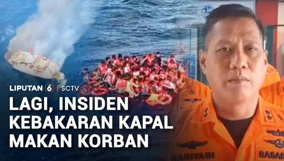 KMP Putri Yasmin Terbakar di Selat Lombok, Ratusan Penumpang Dievakuasi