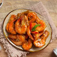 Ilustrasi udang bumbu asam manis sederhana/copyright shutterstock.com/Marla_Sela