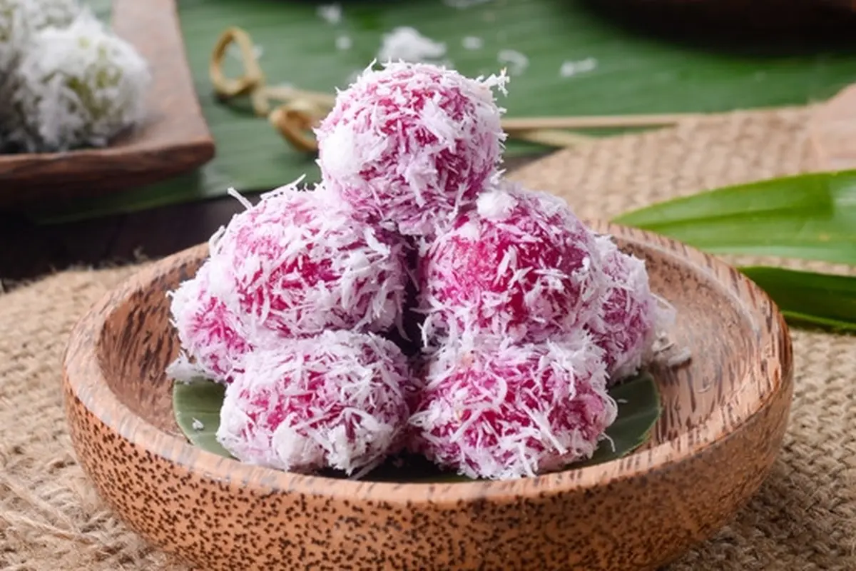 klepon ubi ungu tapioka