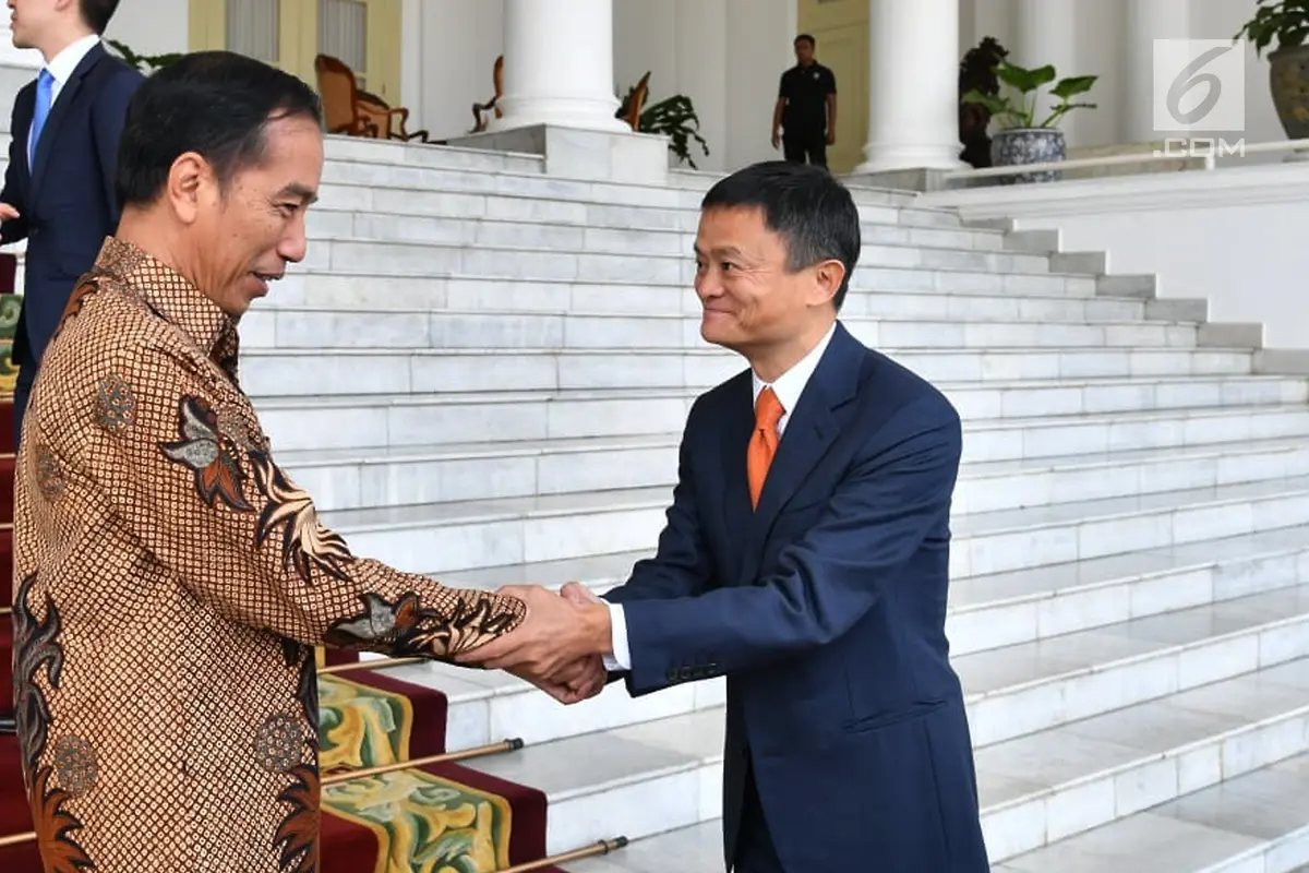 Jokowi Terima Jack Ma di Istana Bogor