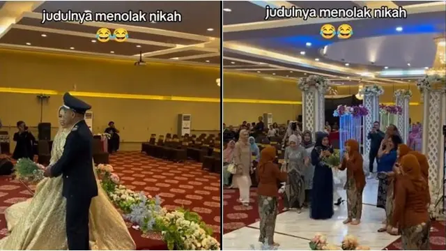 Momen Bridesmaid Menolak Bunga yang Dilempar Pengantin Ini Bikin Geleng Kepala