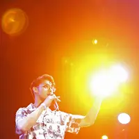 Ardhito Pramono Prambanan Jazz Festival 2019 di Candi Prambanan Yogyakarta. (Bambang E Ros/Fimela.com)