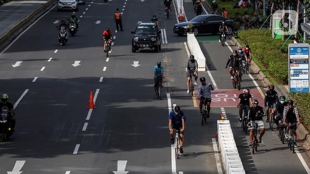Uji Coba jalur sepeda