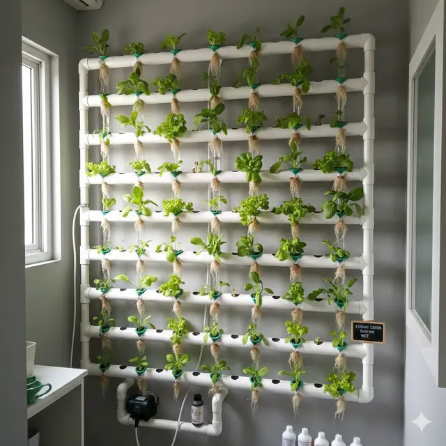 Kebun sayur tanpa tanah untuk rumah sempit (Foto: Gemini AI)