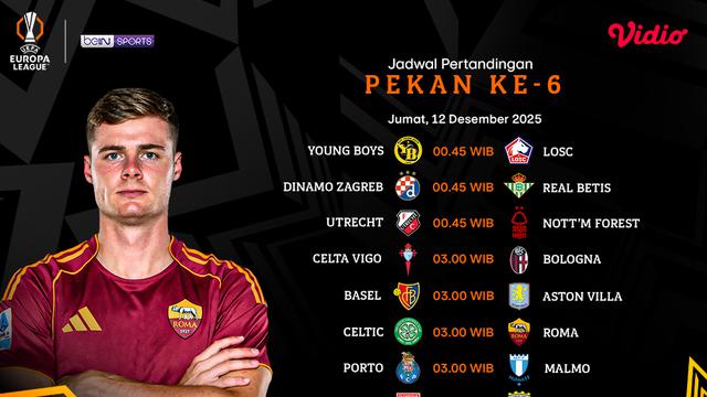 Jadwal UEL pekan 6 tayang eksklusif di Vidio. (dok. vidio.com)