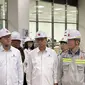 Menteri Investasi/Kepala BKPM Rosan P. Roeslani kunjungan kerja ke PT LCI, di Cilegon, Banten, Rabu (11/9/2024). (Foto: Liputan6.com/Tira Santia)