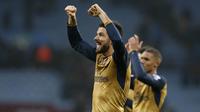 Produktivitas dari Olivier Giroud itu sukses membawa Arsenal memimpin klasemen Liga Premier Inggris. (Reuters/Paul Childs)
