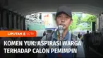 Jadi cara Liputan 6 mendengar aspirasi warga bagi para calon pemimpin, dan wakil rakyat di pemilu mendatang. Komen yuk kali ini menyuarakan harapan warga terhadap pemberantasan korupsi di Tanah Air. Termasuk, gaya hidup mewah pejabat. Berikut pernyat...