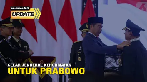 Jokowi Naikkan Pangkat Prabowo Jadi Jenderal Kehormatan TNI